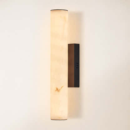 Sylvia Palladian Resin Alabaster Texture Wall Sconce 20"H