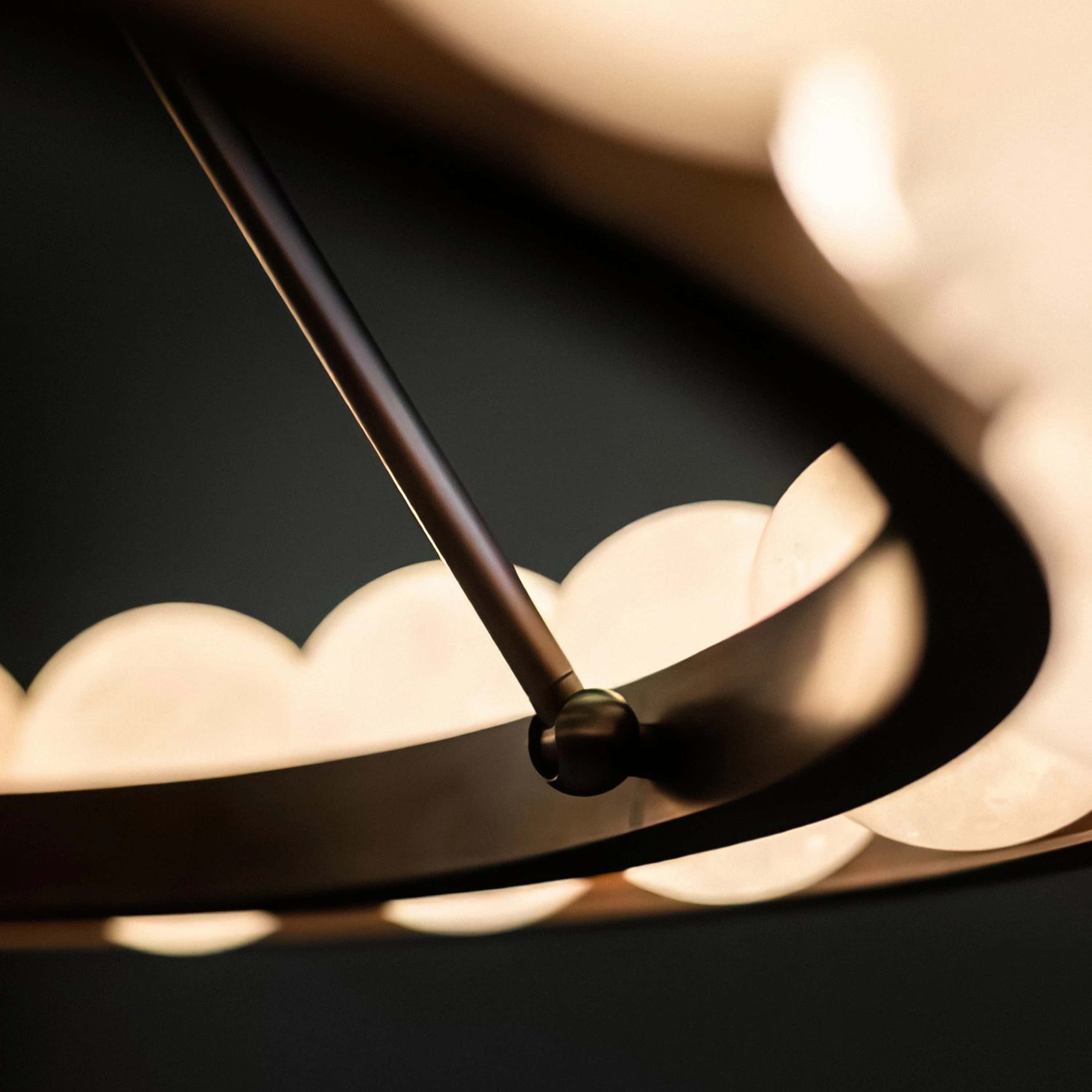 Nami Alabaster Global Suter Chandelier 35"D#Finish_Gold