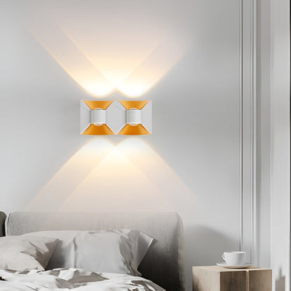 Quadratische Up- und Down-Leuchten 6W LED wasserdichte moderne Außenleuchten