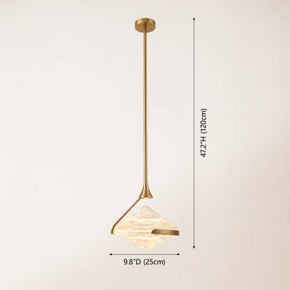 Rivelia Glass Wavy Pendant Light