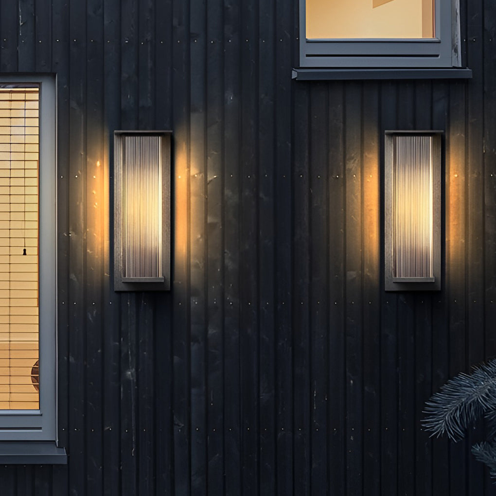 Rechteckige wasserdichte LED 3w moderne Outdoor Solar Wandleuchten Beleuchtung