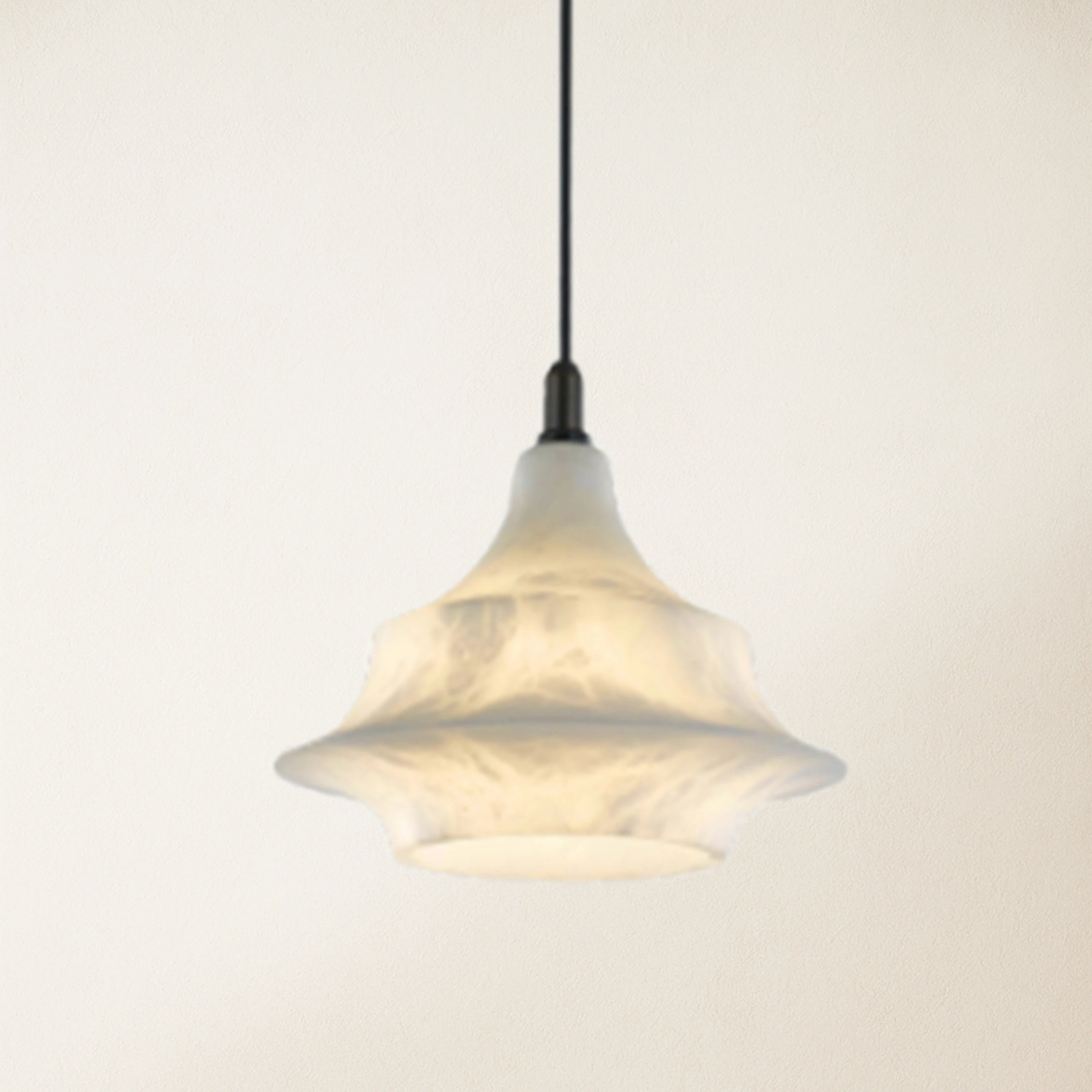 Bloom Alabaster Gleam Pendant 7"D