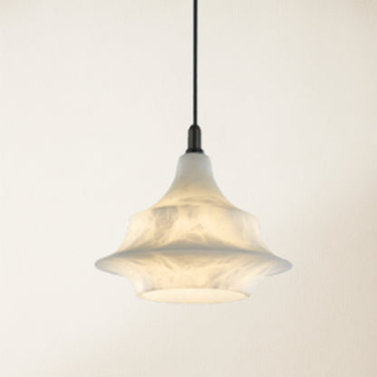 Bloom Alabaster Gleam Pendant 7"D