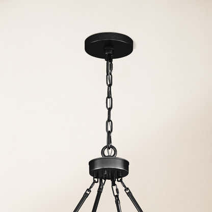 Vellum Crystal Round Chandelier 59"D#Finish_Black