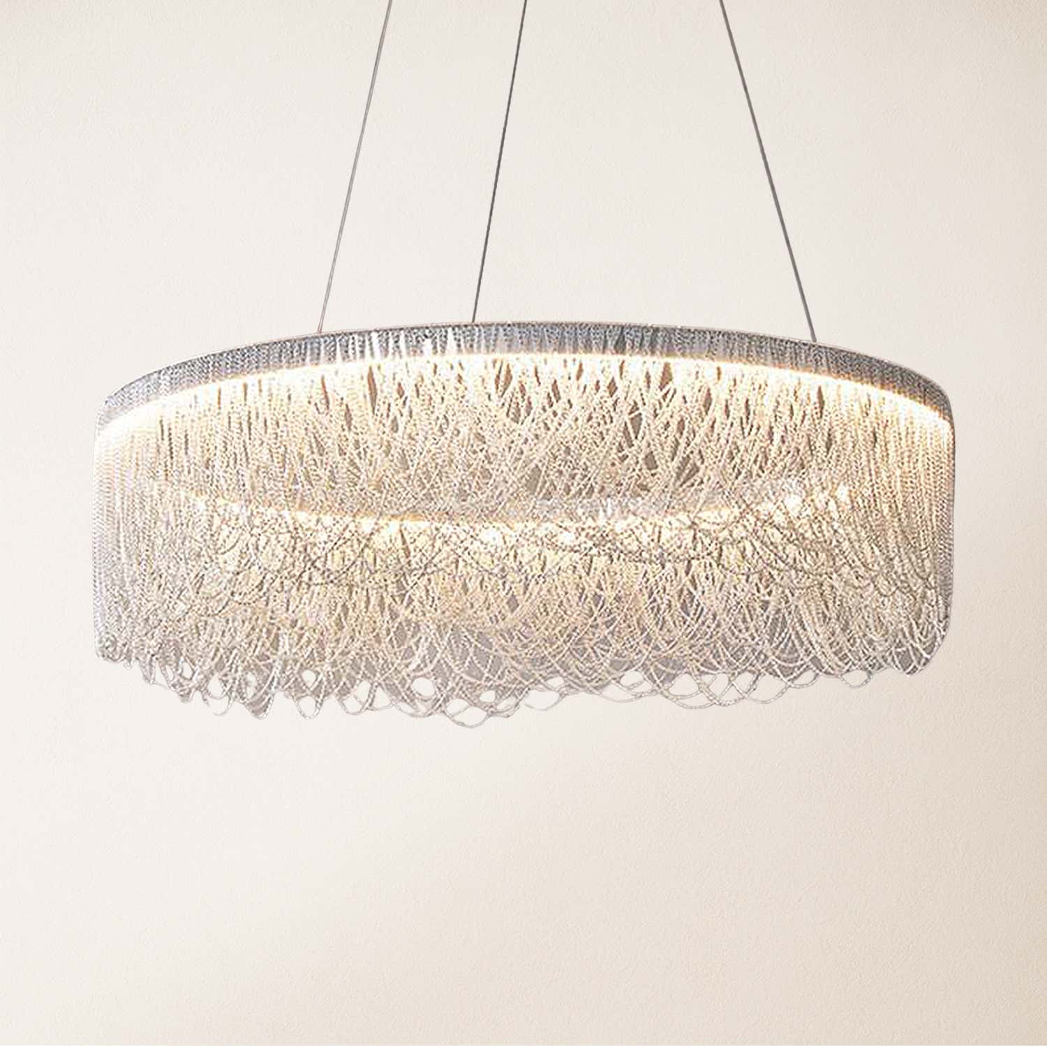 Teresa Cadena Tassel Modern Ring Chandelier 32"D