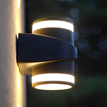 Round Up und Dawn Light LED wasserdichte schwarze Außenwandfluter