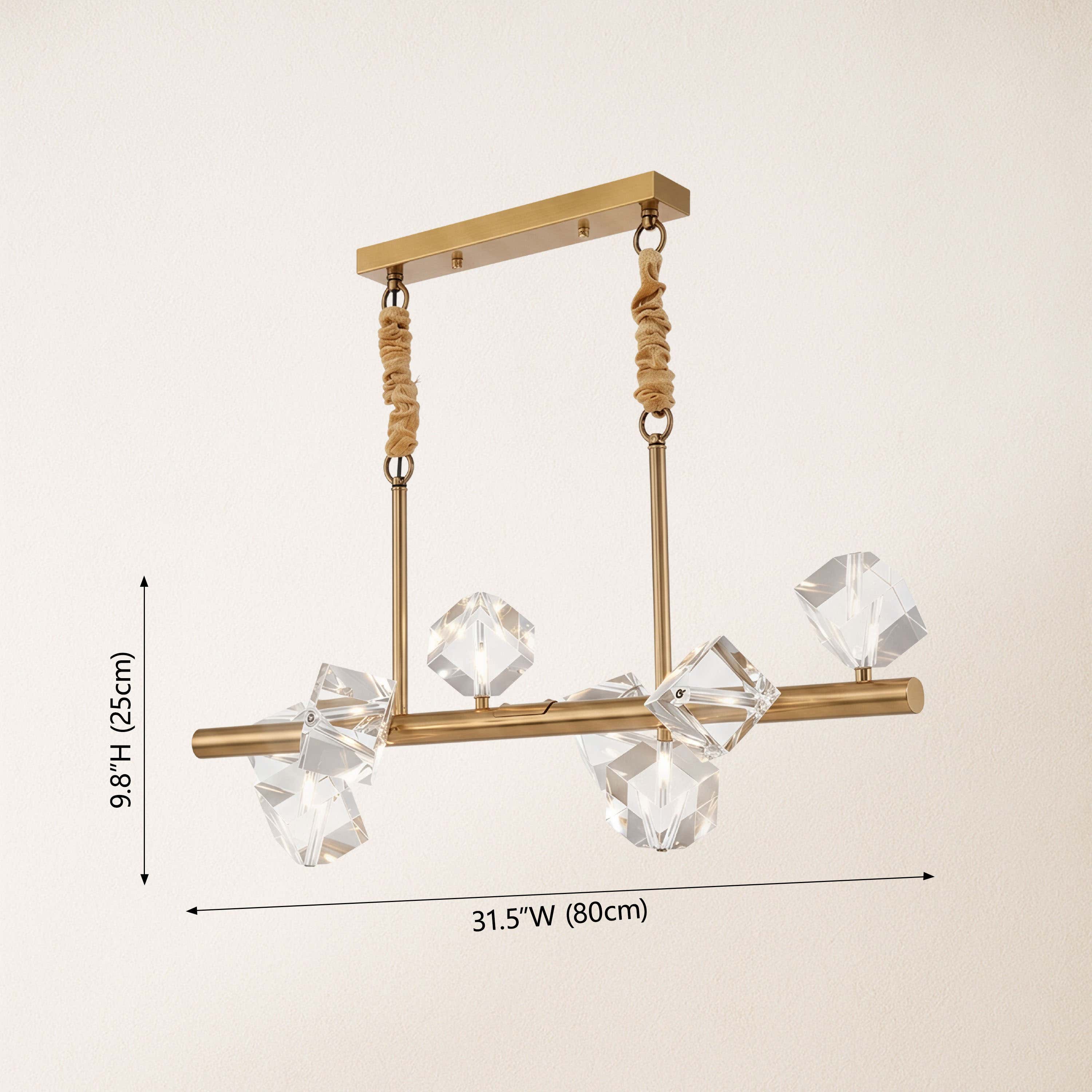 Stravon Radiant Structure Crystal Linear Chandelier