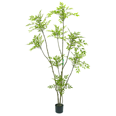 Künstlicher Nandina-Baum, 210 cm hoch