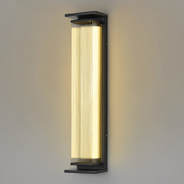 Kreative Streifen wasserdicht schwarz moderne LED Wandleuchte Außenwandleuchten