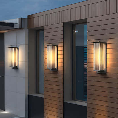 Rechteckige wasserdichte LED 3w moderne Outdoor Solar Wandleuchten Beleuchtung