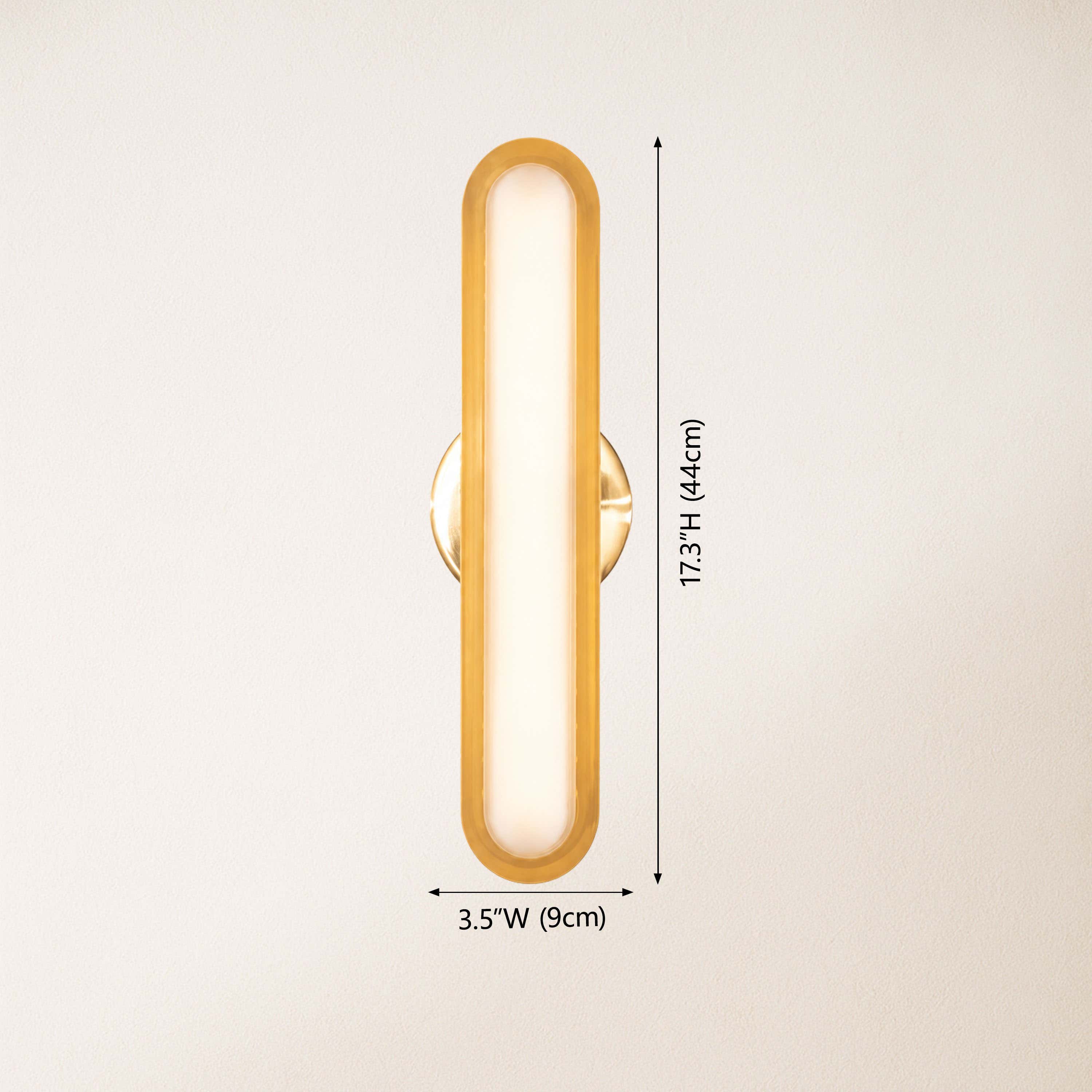 Ovida Glass Oval Wall Sconce