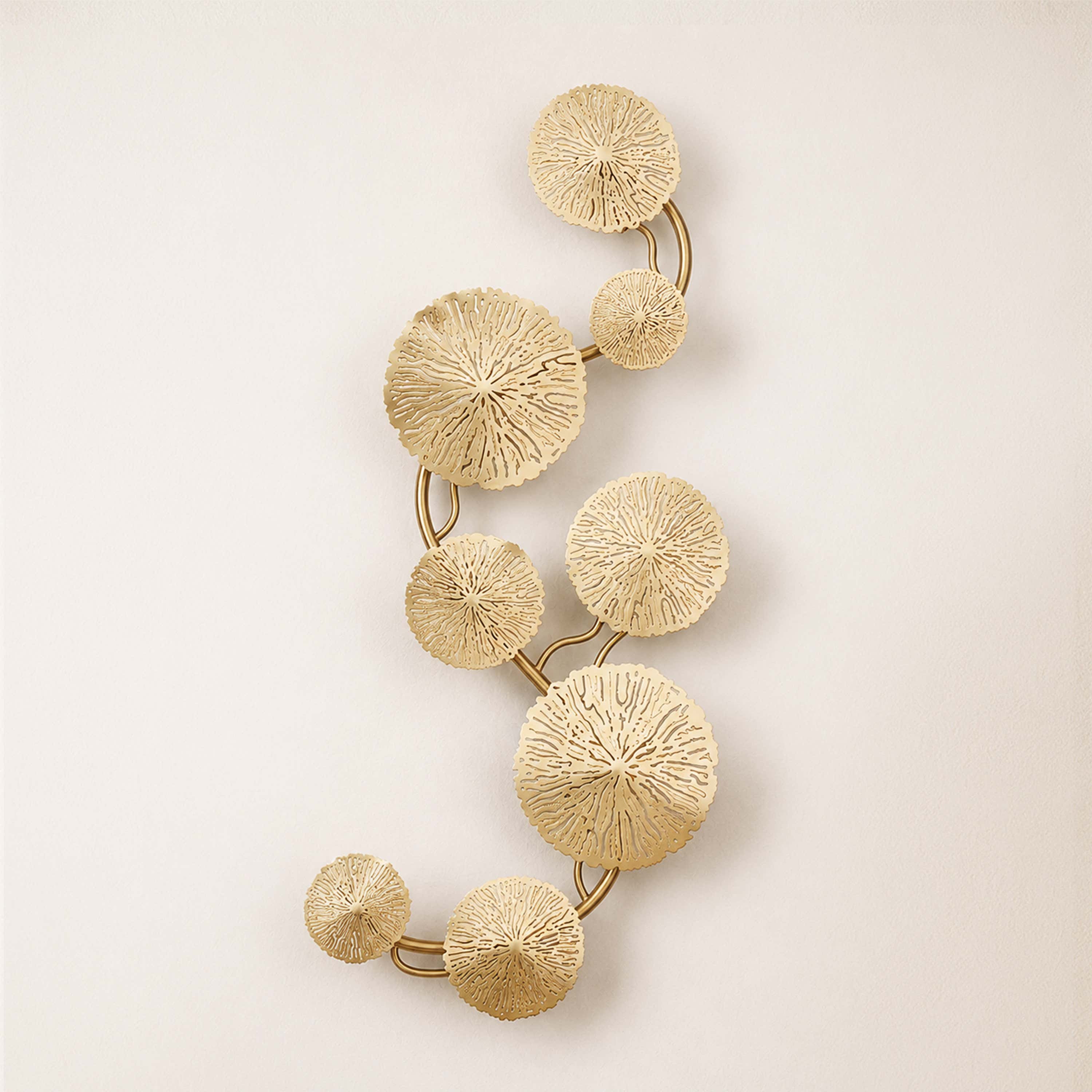 Sylira Metal Lotus Leaf Wall Sconce
