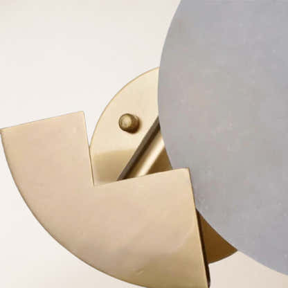 Egwent Alabaster Messing Wandleuchte 7,9"D