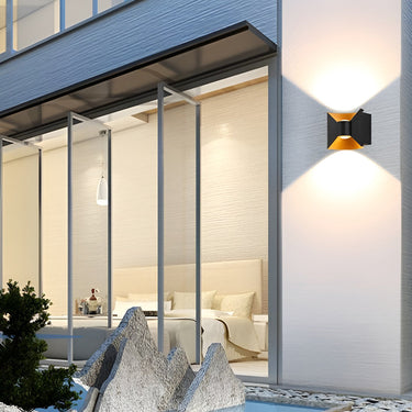 Quadratische Up- und Down-Leuchten 6W LED wasserdichte moderne Außenleuchten