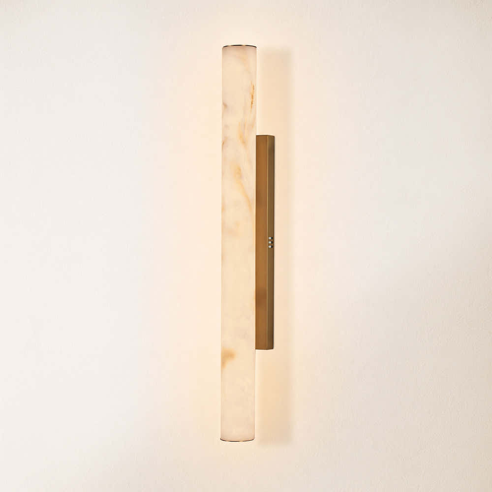 Sylvia Palladian Alabaster Wandleuchte 36"H