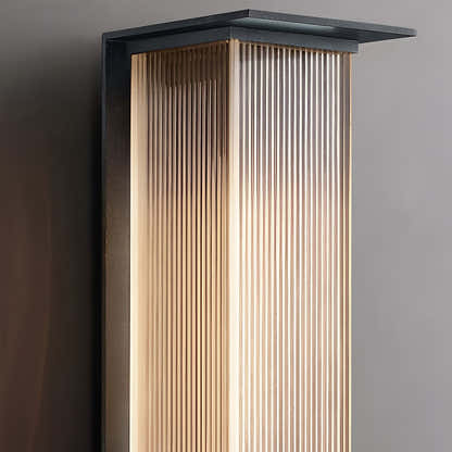 Rechteckige wasserdichte LED 3w moderne Outdoor Solar Wandleuchten Beleuchtung