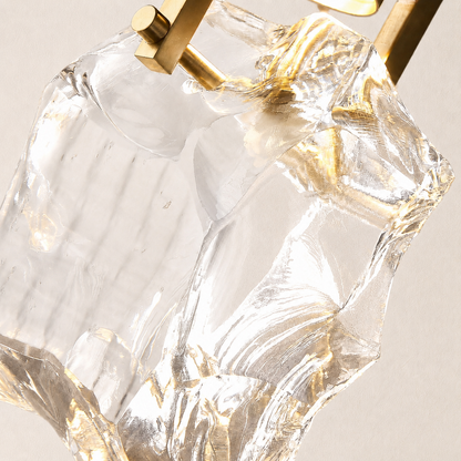 Irregular Crystal Shad Wall Sconce H11"