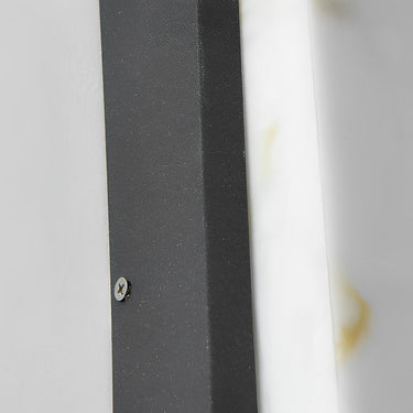 Rechteckige wasserdichte schwarze moderne Außenwandleuchten aus Metall