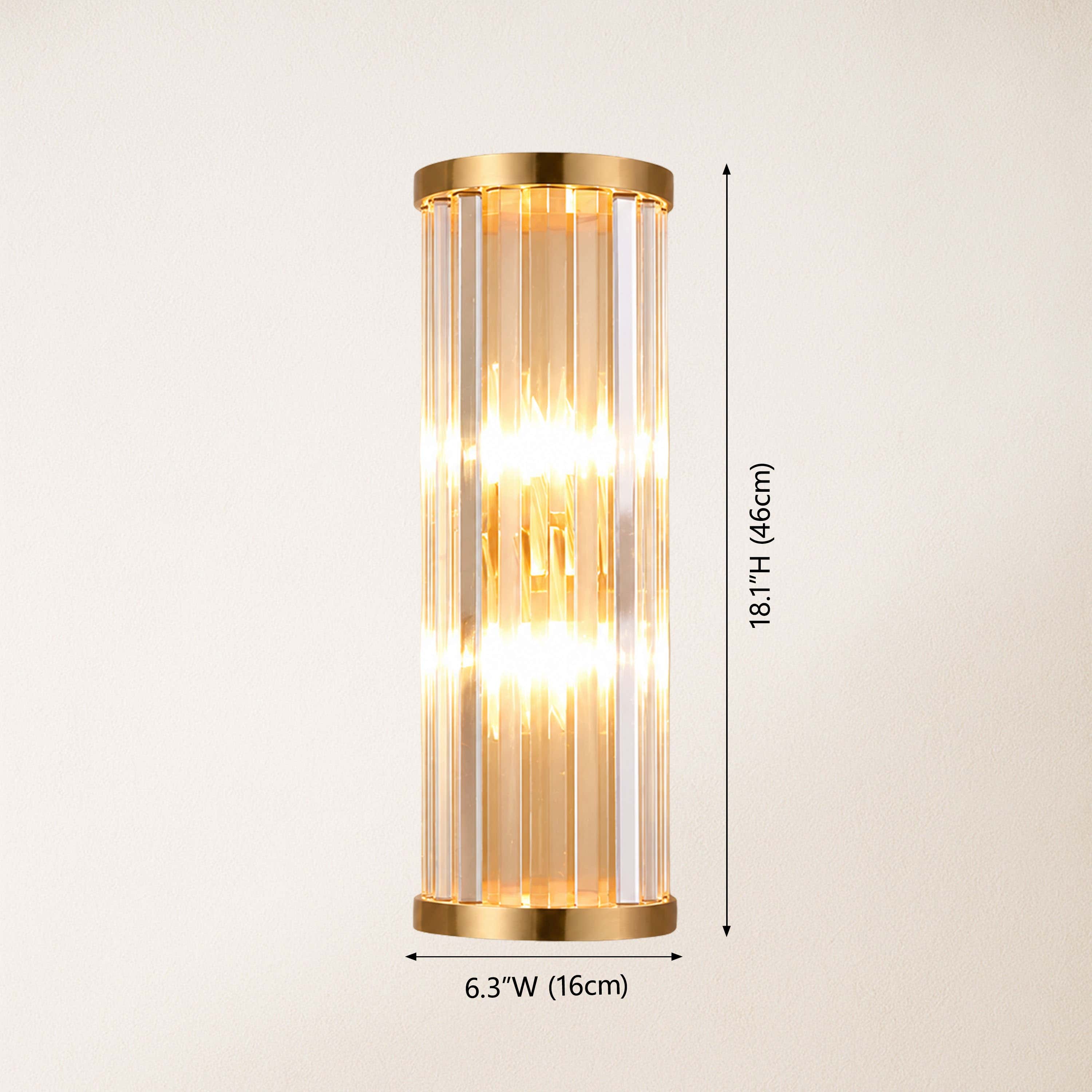Aethon Crystal Linear Wall Sconce