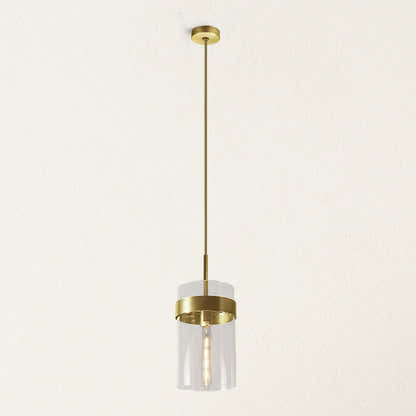 Armature Round Glass Pendant 8"D#Finish_Gold