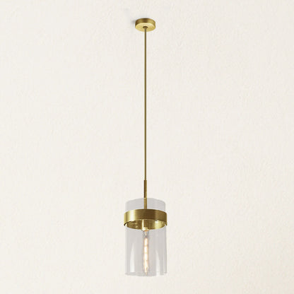 Armature Round Glass Pendant 8"D#Finish_Gold