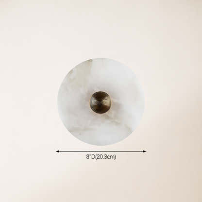 Miles Alabaster Wall Lamp 8"D