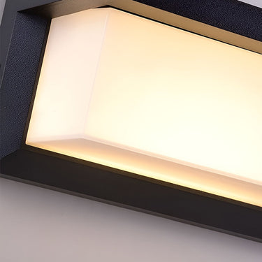 Rechteckige wasserdichte Lichtsteuerung Induktions-Schwarz-moderne Solarleuchter