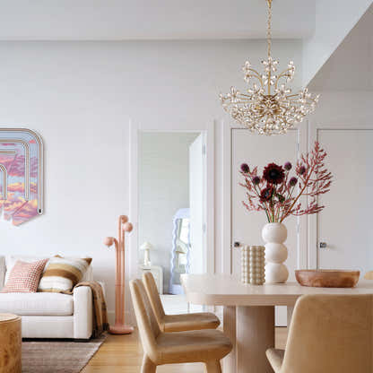Liora Crystal Bloom Round Chandelier