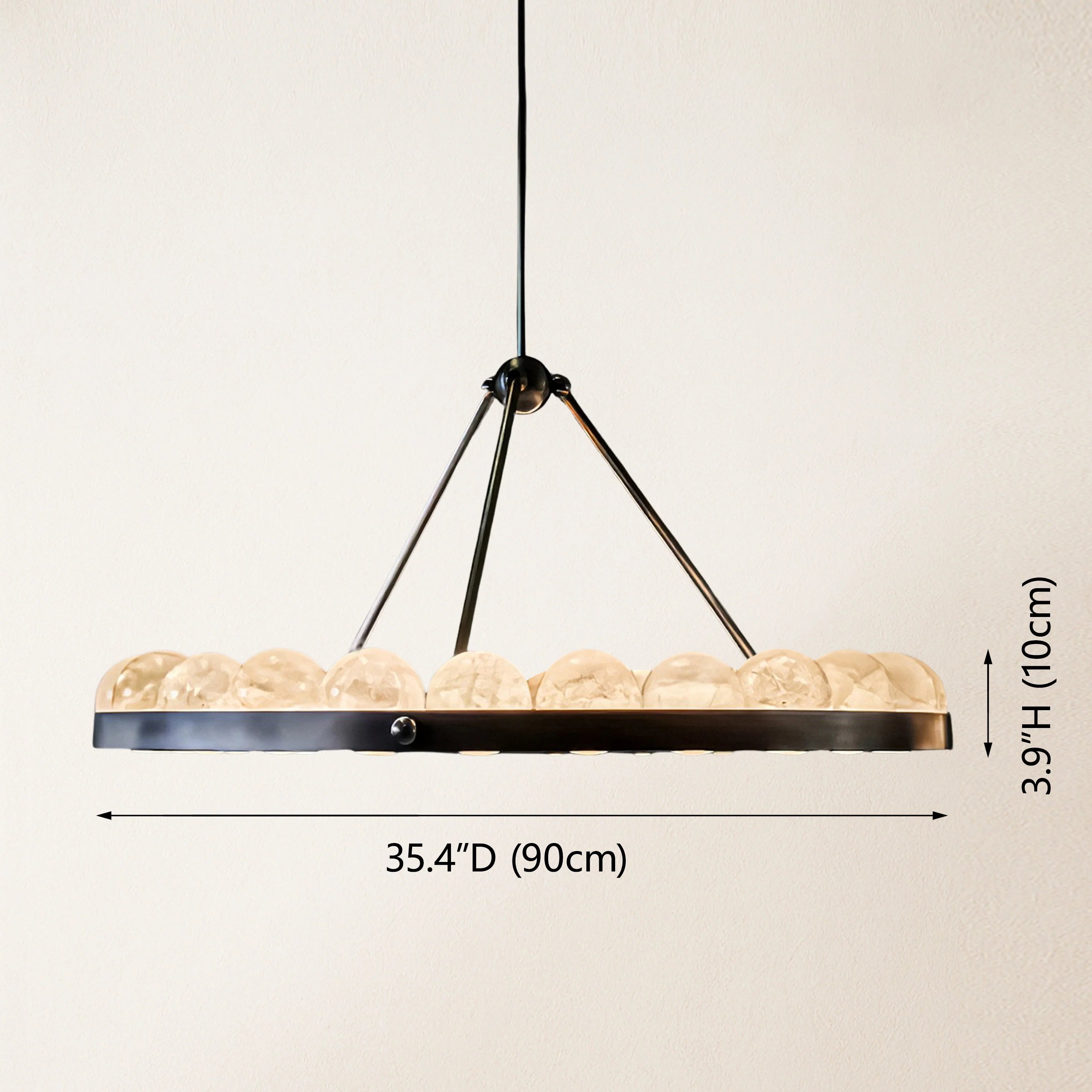 Nami Alabaster Global Suter Kronleuchter 35"D