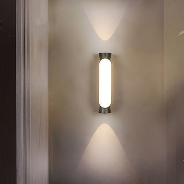 Wasserdichte LED-Auf- und Ablichter Schwarze moderne Außenwandleuchte