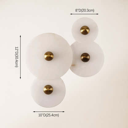 Miles Alabaster 4-Light Wall Composition