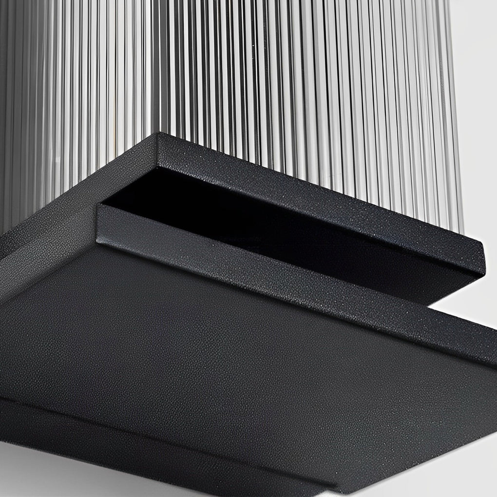 Kreative Streifen wasserdicht schwarz moderne LED Wandleuchte Außenwandleuchten