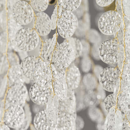 Shiro Noda Crystal Tree Branch Linear Chandelier 72"W#Finish_Gold