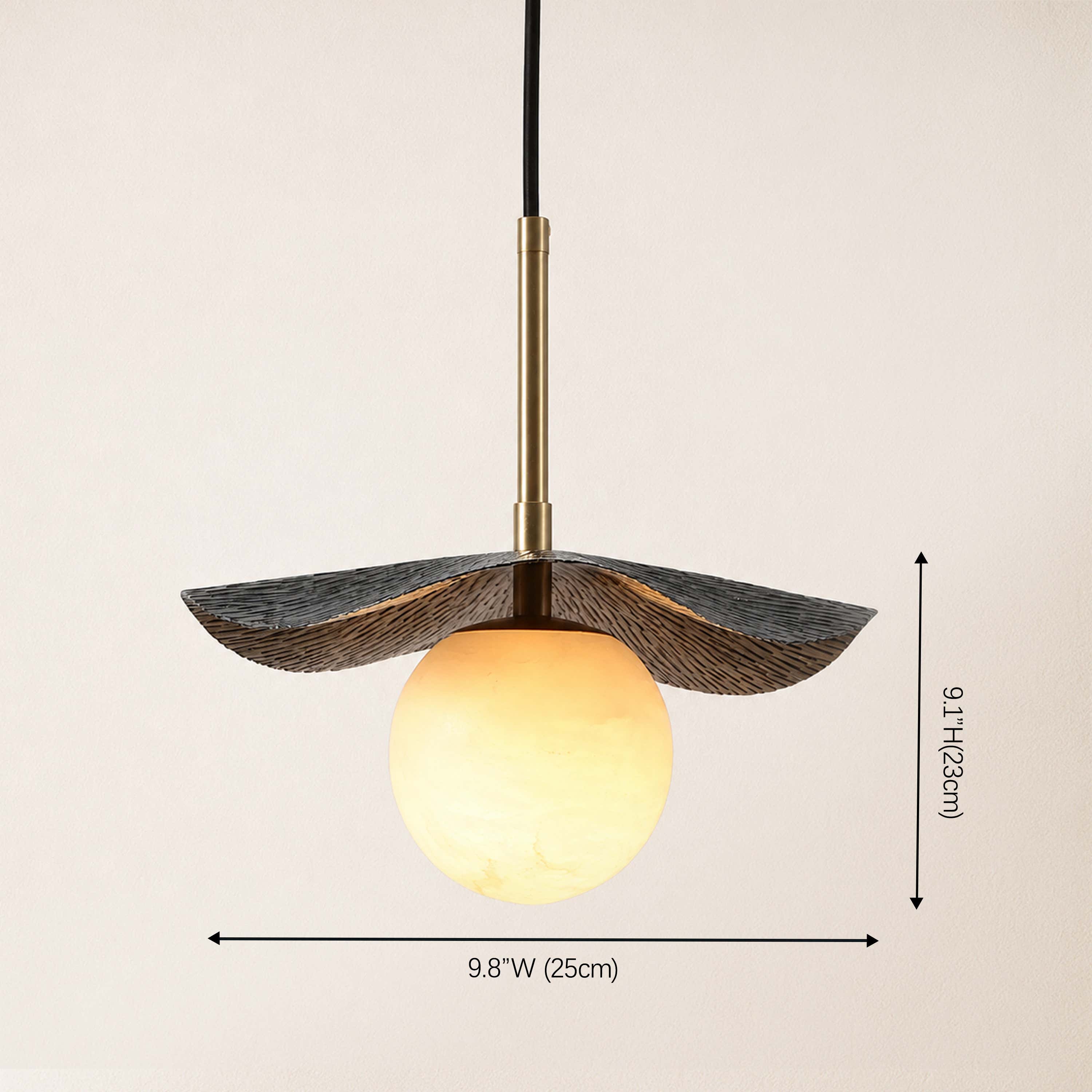 Ondine Alabaster Spherical Pendant Light