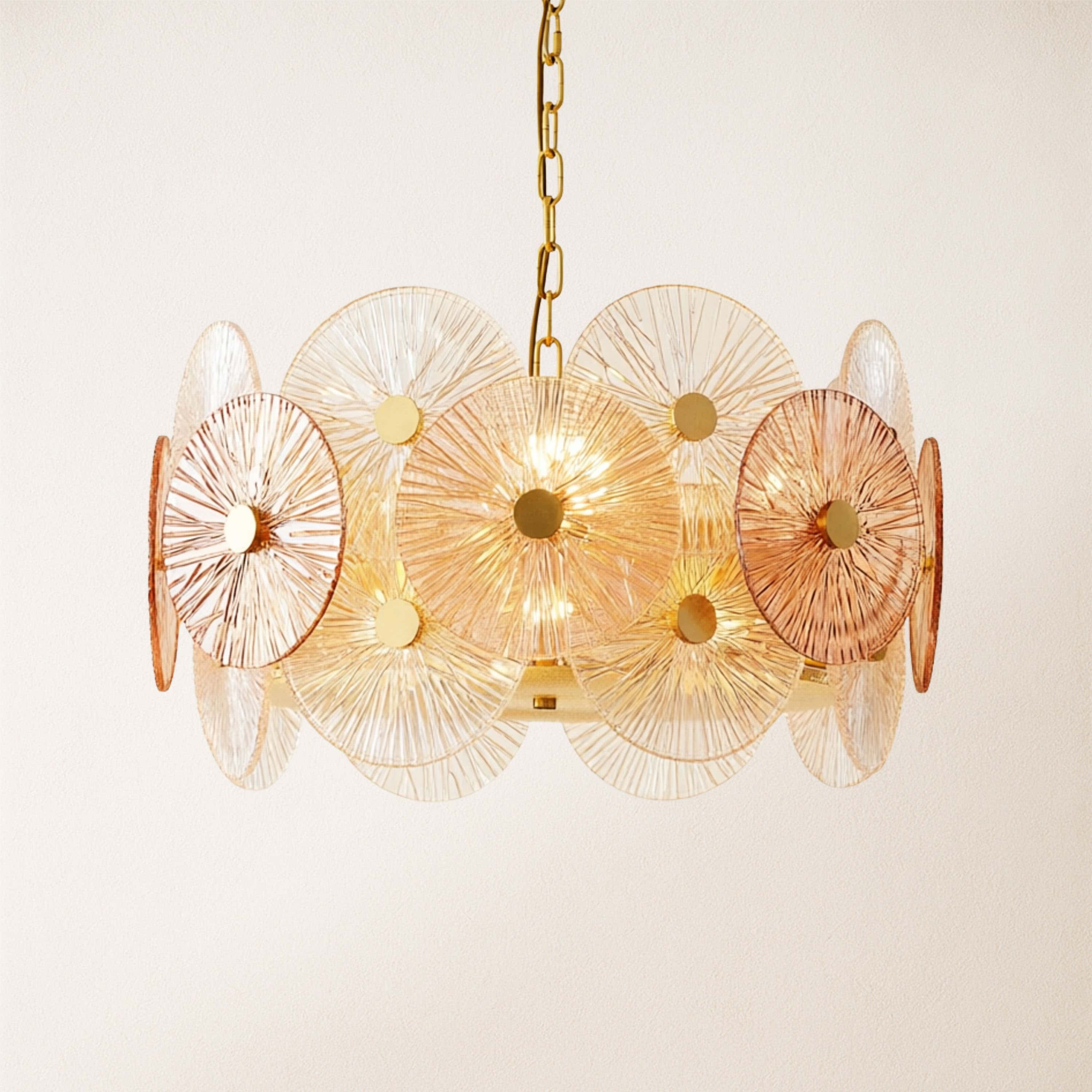 Axiora Glass Round Chandelier