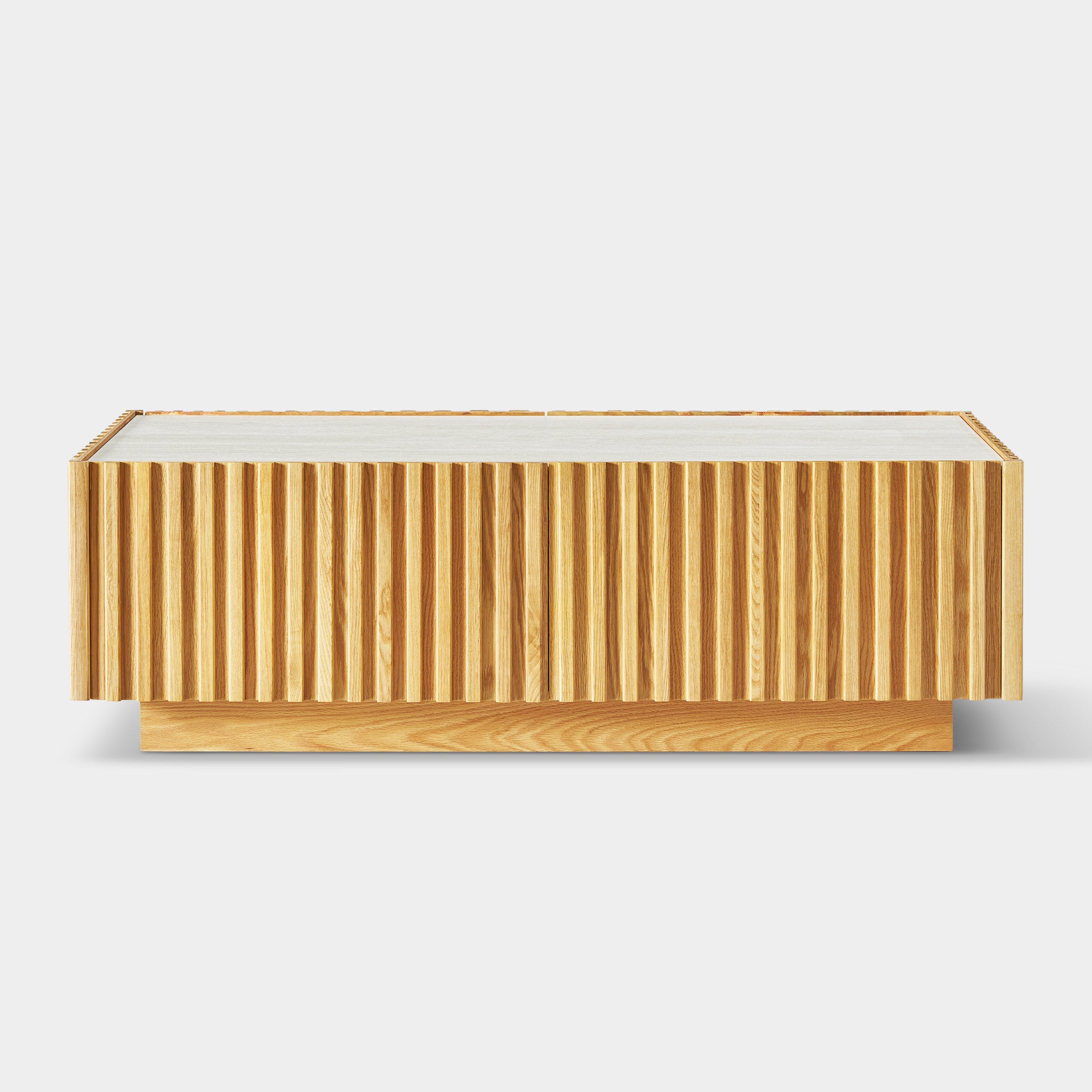 Rechteckiger Couchtisch Isla aus Eiche, 119 cm