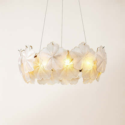 Petralis Glass Bloom Round Chandelier