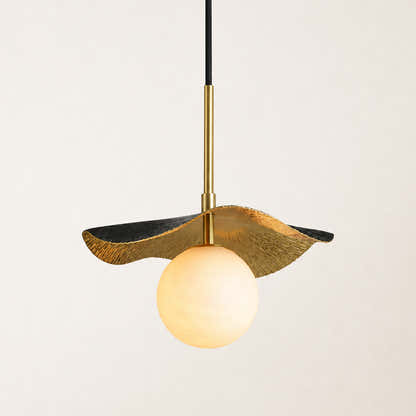 Ondine Alabaster Spherical Pendant Light