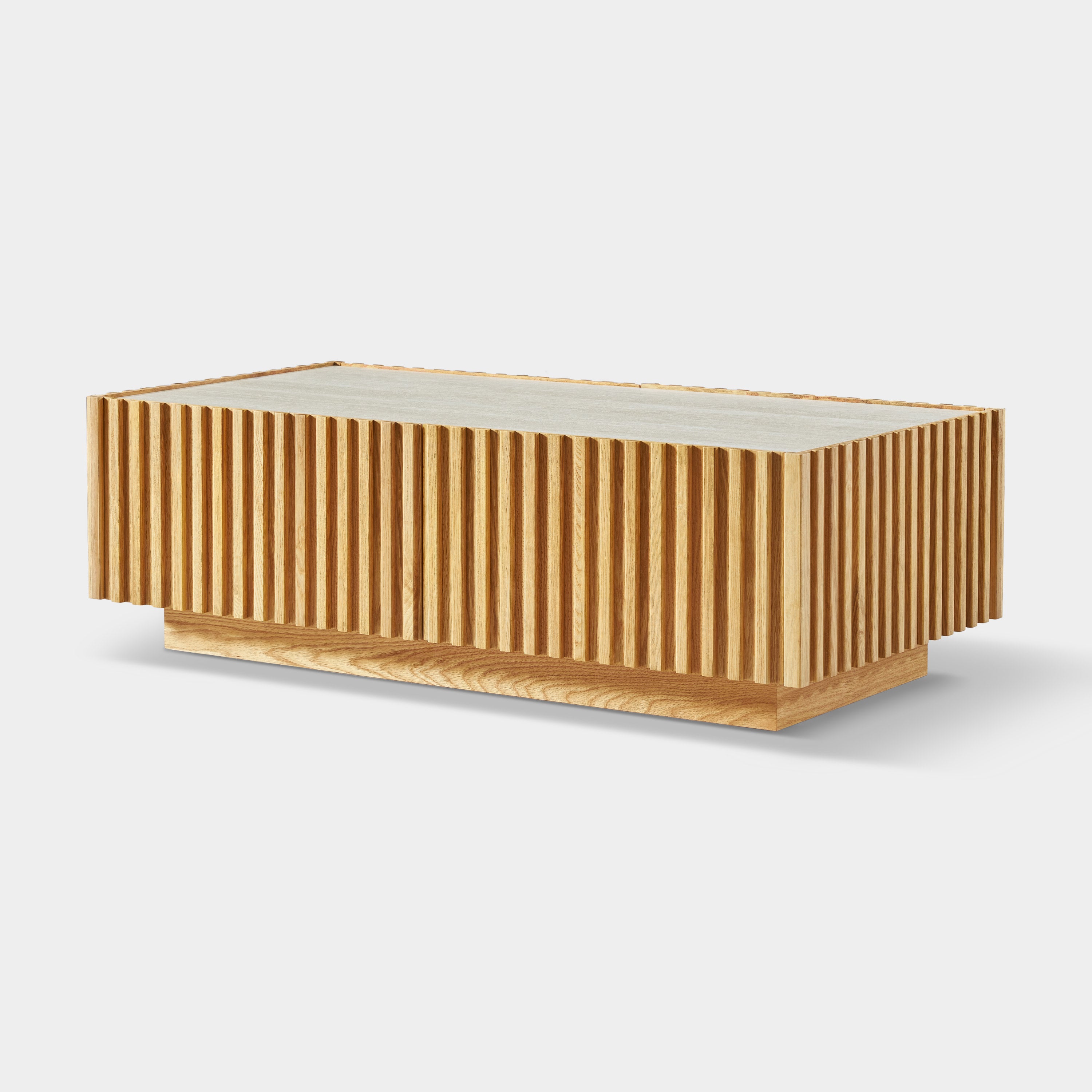 Rechteckiger Couchtisch Isla aus Eiche, 119 cm