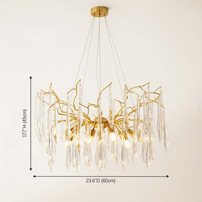 Aurevia Funnel Glass Chandelier