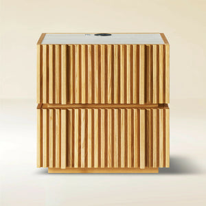 Isla Oak Nightstand 19.7