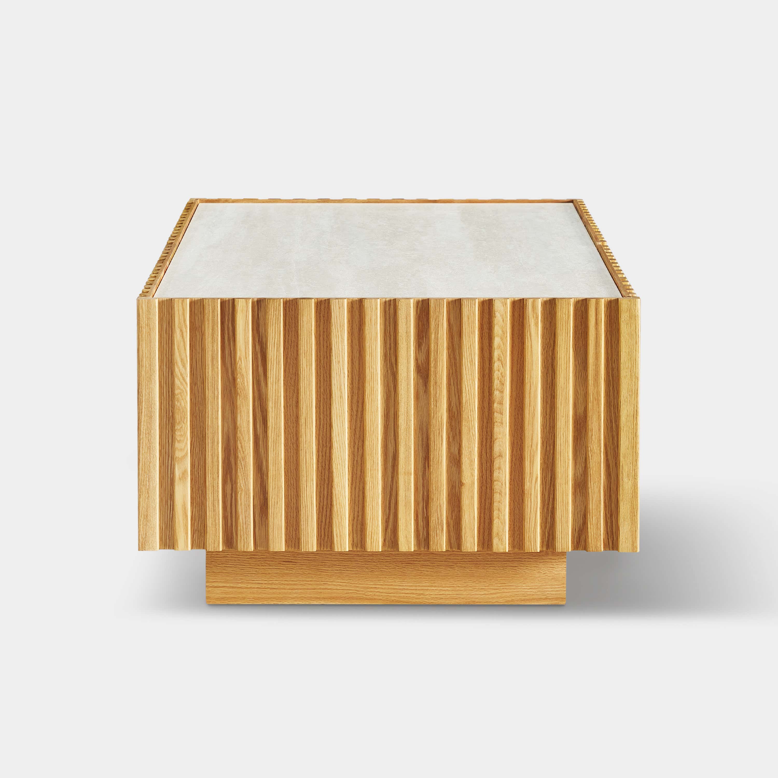 Rechteckiger Couchtisch Isla aus Eiche, 119 cm