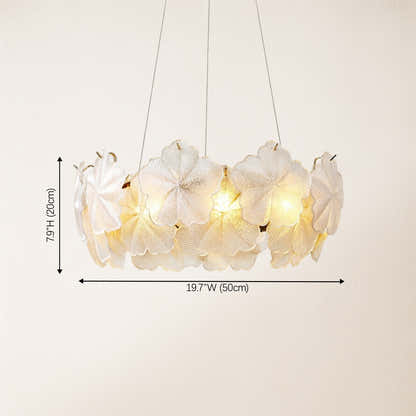 Petralis Glass Bloom Round Chandelier