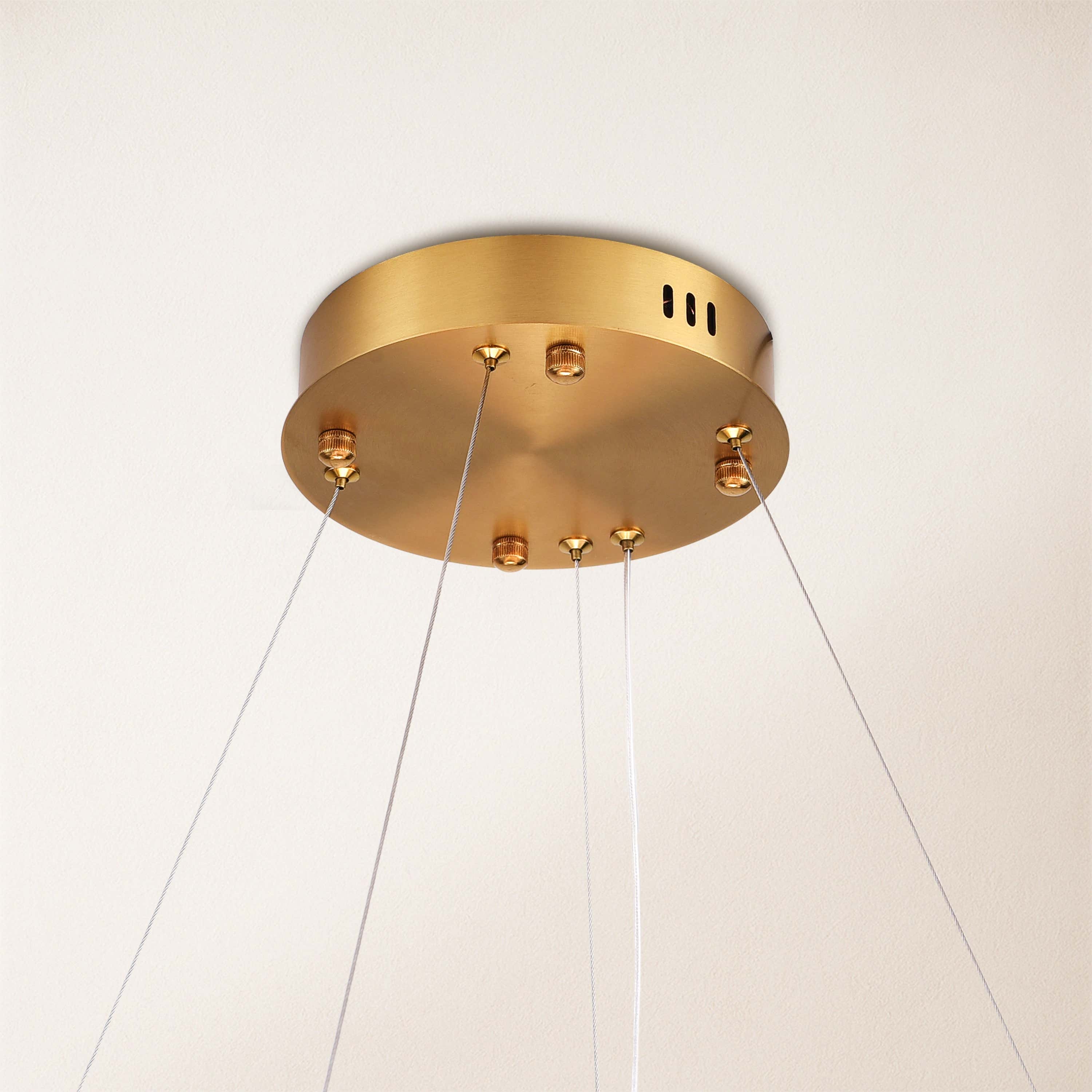 Nocturne Alabaster Round Chandelier 32"