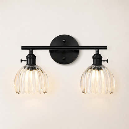 Orbixa Clear Glass 2-Lights Wall Sconce 15"W