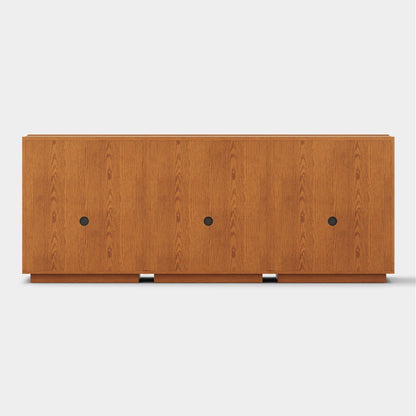 Alvar gewölbtes 96" Sideboard aus Eiche mit Schubladen (3er-Set)