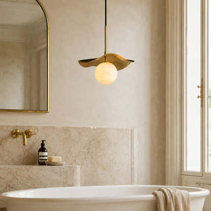 Ondine Alabaster Spherical Pendant Light
