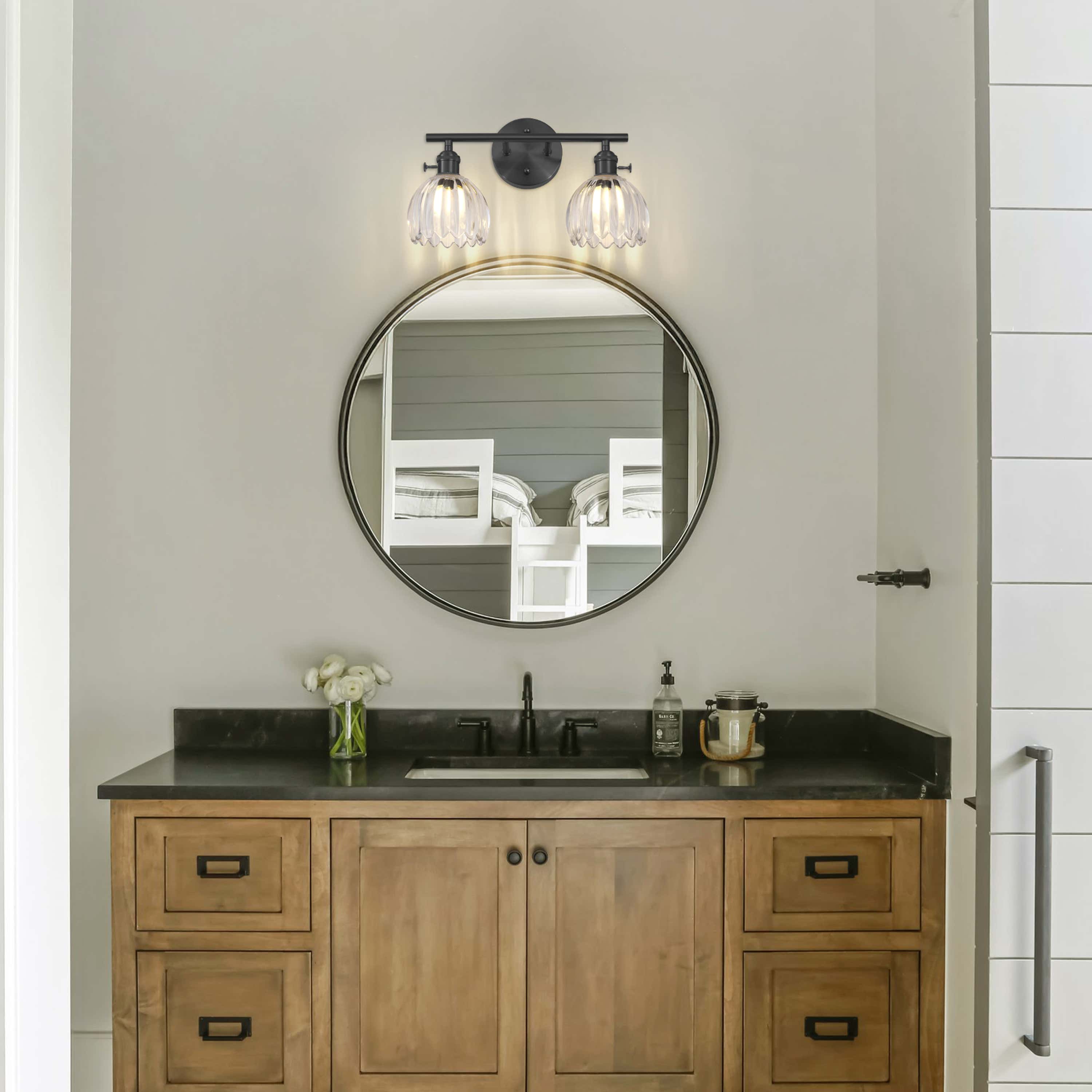 Orbixa Clear Glass 2-Lights Wall Sconce 15"W