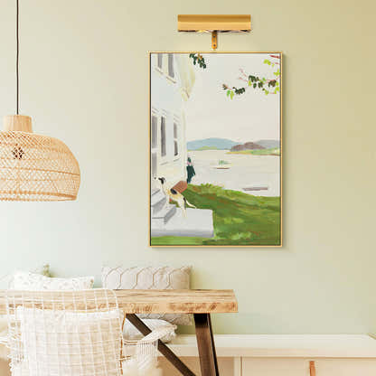 LumiArc Brass Gallery Picture Light 12"W