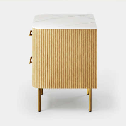 Ewan Sintered Stone Nightstand 26"W